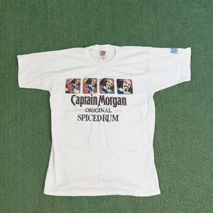 VINTAGE Captain Morgan Original Spiced Rum Promo T Shirt Size Large